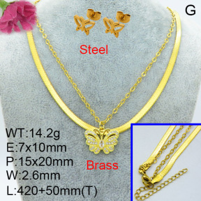 Fashion Brass Sets  F3S007505aajl-L024