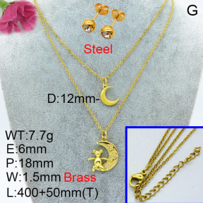 Fashion Brass Sets  F3S007509avja-L024