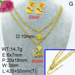 Fashion Brass Sets  F3S007516avja-L024