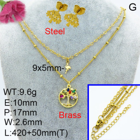 Fashion Brass Sets  F3S007518aajo-L024