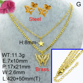 Fashion Brass Sets  F3S007521aajo-L024