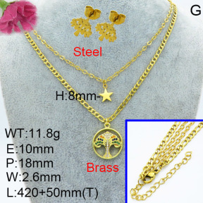 Fashion Brass Sets  F3S007523aajo-L024