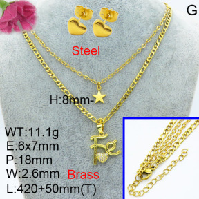 Fashion Brass Sets  F3S007524avja-L024