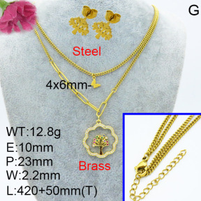 Fashion Brass Sets  F3S007528aakl-L024