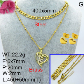 Fashion Brass Sets  F3S007539aajl-L024