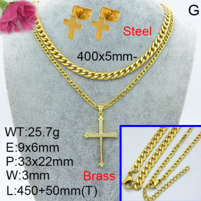 Fashion Brass Sets  F3S007544aajl-L024