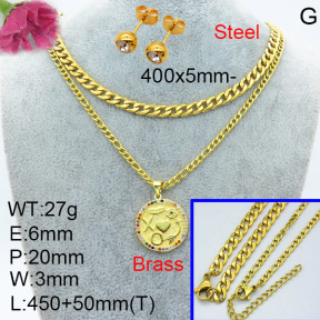 Fashion Brass Sets  F3S007545aajo-L024