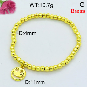 Fashion Brass Bracelet  F3B200048ablb-L002