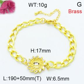 Fashion Brass Bracelet  F3B404295vbmb-L002