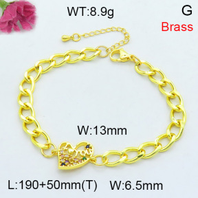 Jusnova  Fashion Brass Bracelet  F3B404306vbmb-L002