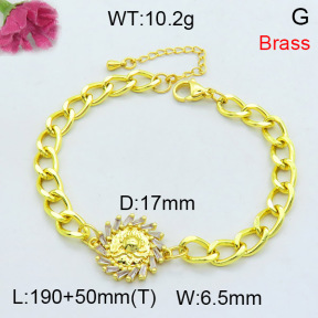 Jusnova  Fashion Brass Bracelet  F3B404308bbml-L002