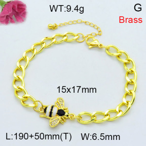 Jusnova  Fashion Brass Bracelet  F3B404312bbml-L002