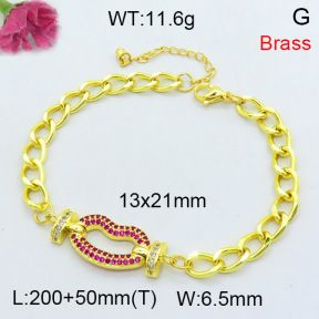 Jusnova  Fashion Brass Bracelet  F3B404328bhva-L002
