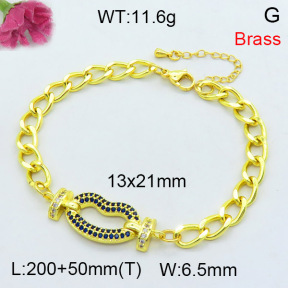 Jusnova  Fashion Brass Bracelet  F3B404329bhva-L002