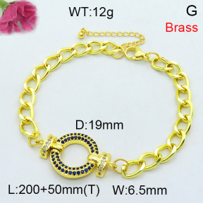Jusnova  Fashion Brass Bracelet  F3B404335bhva-L002