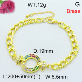 Jusnova  Fashion Brass Bracelet  F3B404338bhva-L002