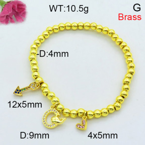 Jusnova  Fashion Brass Bracelet  F3B404345bboi-L002