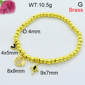 Fashion Brass Bracelet  F3B404346bboi-L002