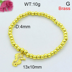 Jusnova  Fashion Brass Bracelet  F3B404347ablb-L002