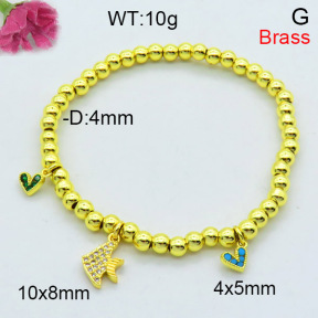 Jusnova  Fashion Brass Bracelet  F3B404348bbnm-L002