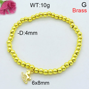 Fashion Brass Bracelet  F3B404349ablb-L002