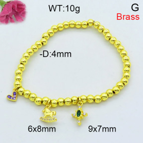 Fashion Brass Bracelet  F3B404352bboi-L002