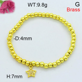 Fashion Brass Bracelet  F3B404353ablb-L002