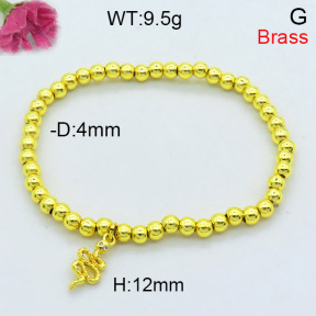 Fashion Brass Bracelet  F3B404354ablb-L002