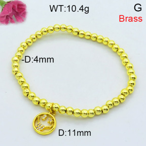 Jusnova  Fashion Brass Bracelet  F3B404360ablb-L002