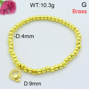 Jusnova  Fashion Brass Bracelet  F3B404361ablb-L002