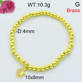 Fashion Brass Bracelet  F3B404366ablb-L002