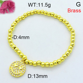 Fashion Brass Bracelet  F3B404369vbll-L002