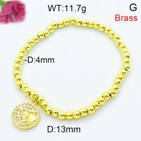 Fashion Brass Bracelet  F3B404372vbll-L002