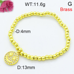 Jusnova  Fashion Brass Bracelet  F3B404373vbll-L002
