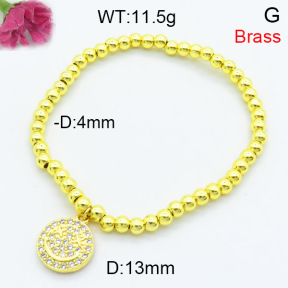 Jusnova  Fashion Brass Bracelet  F3B404374vbll-L002
