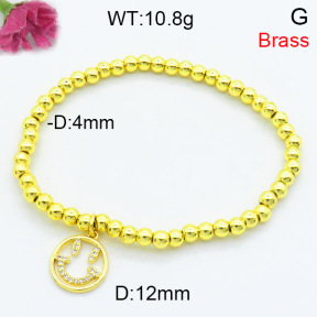 Fashion Brass Bracelet  F3B404379ablb-L002