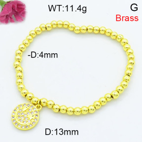 Jusnova  Fashion Brass Bracelet  F3B404381vbll-L002