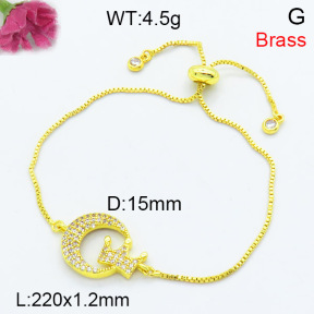 Jusnova  Fashion Brass Bracelet  F3B404388vbll-L002