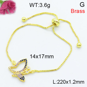 Fashion Brass Bracelet  F3B404390vbll-L002