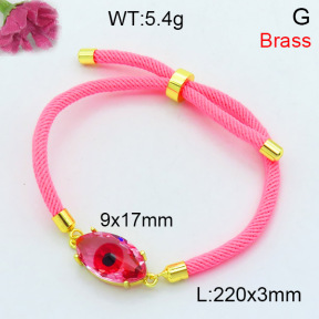 Fashion Brass Bracelet  F3B404400bbml-L002