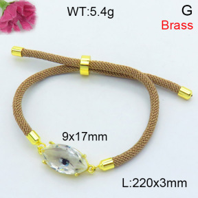 Fashion Brass Bracelet  F3B404401bbml-L002