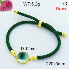 Fashion Brass Bracelet  F3B404404vbmb-L002