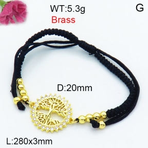 Fashion Brass Bracelet  F3B404412bblo-L002