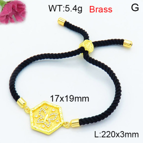 Fashion Brass Bracelet  F3B404418vbll-L002
