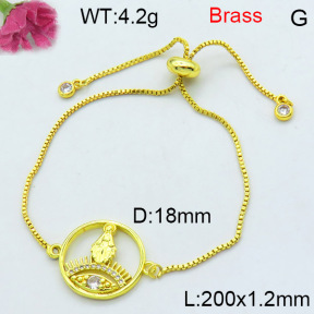 Fashion Brass Bracelet  F3B404424ablb-L002