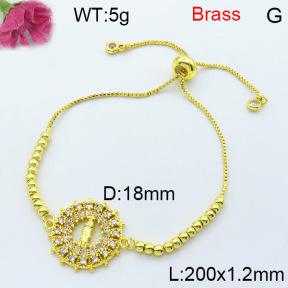 Fashion Brass Bracelet  F3B404432vbnl-L002