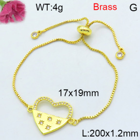Jusnova  Fashion Brass Bracelet  F3B404437ablb-L002