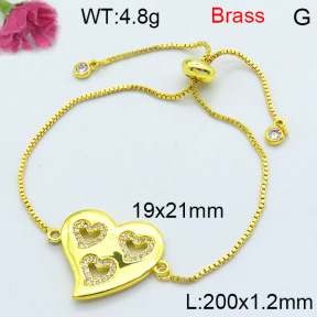 Fashion Brass Bracelet  F3B404438vbmb-L002