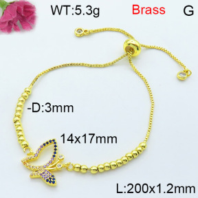 Jusnova  Fashion Brass Bracelet  F3B404439bbml-L002