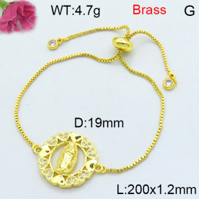 Jusnova  Fashion Brass Bracelet  F3B404443vbll-L002
